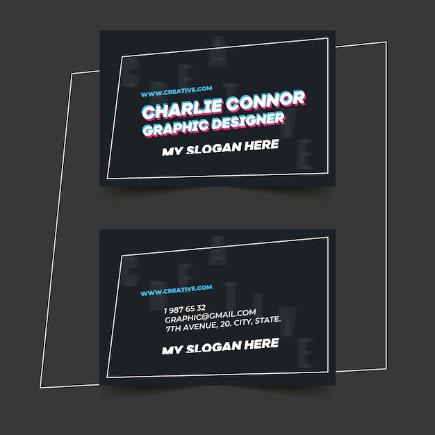 graphic designer business card template