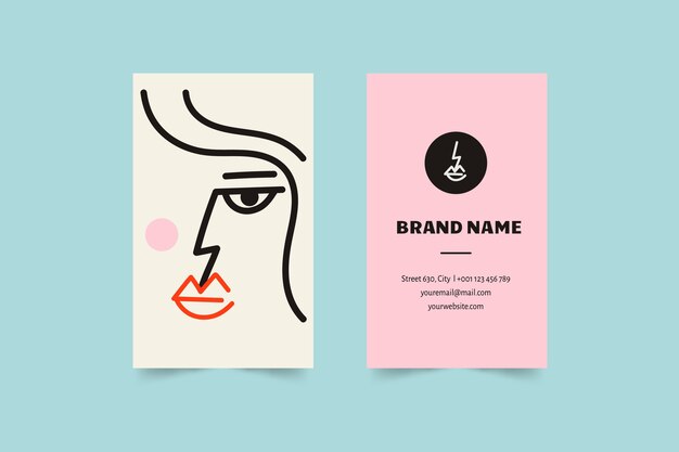 Graphic designer funny business card template