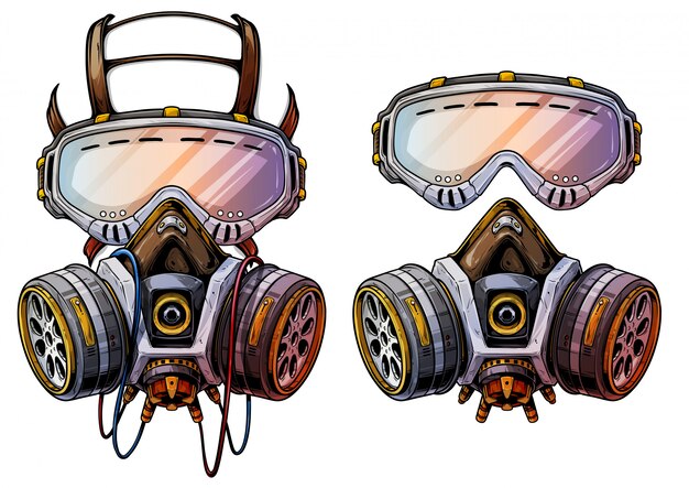 Download Free Filtered Respirator Images PSD Mockup Templates