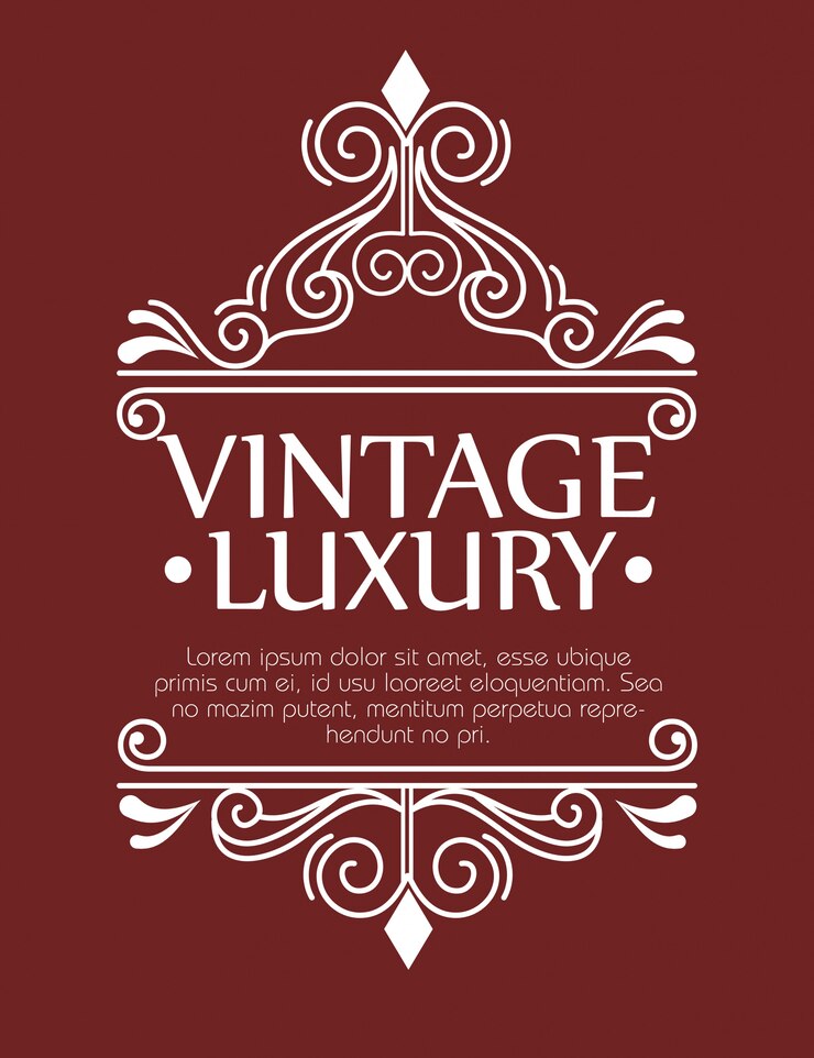 Free Vector graphic label with ornament frame design