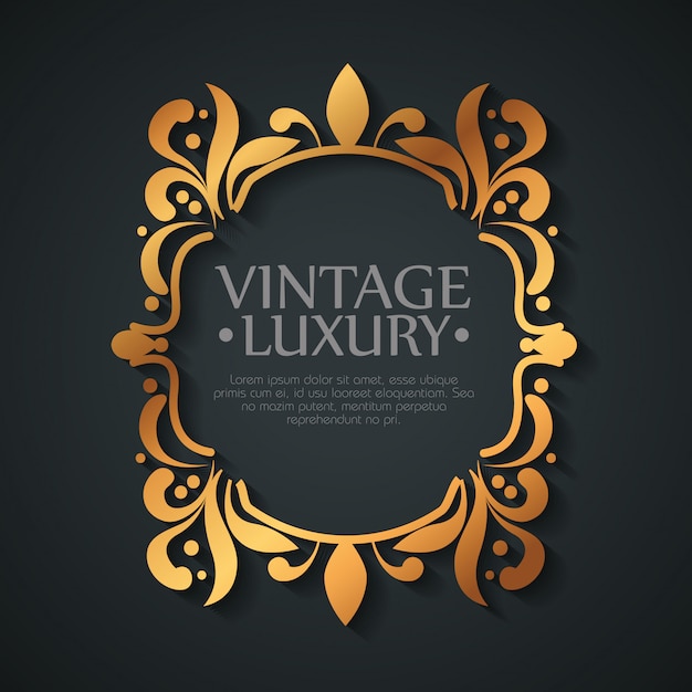 Free vector graphic label with ornament frame shape style