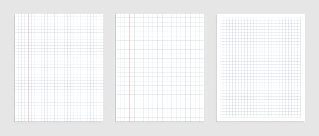 draft paper contoh Free vector graphical blank paper sheet set for data representation