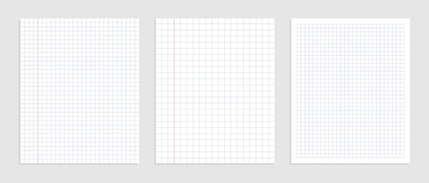 Graphical blank paper sheet set for data representation