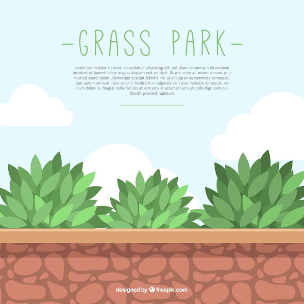 Free vector grass park background
