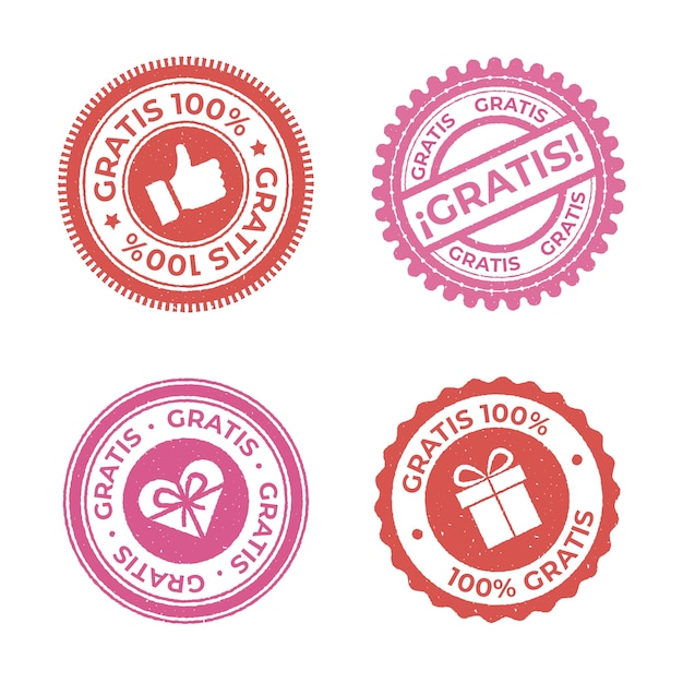 Free vector gratis label collection design