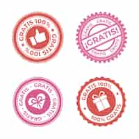 Free vector gratis label collection design