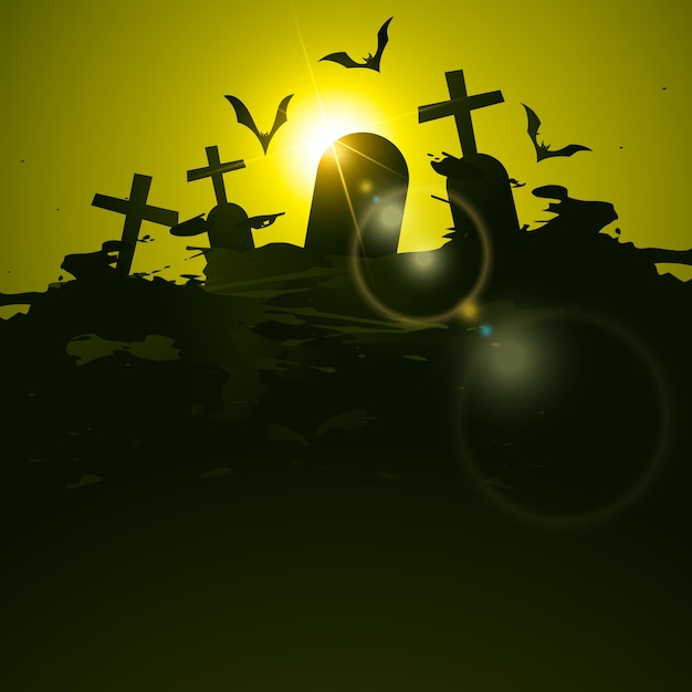 Free vector graveyard background