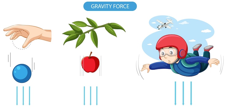 मुफ़्त वेक्टर gravity force experiment example