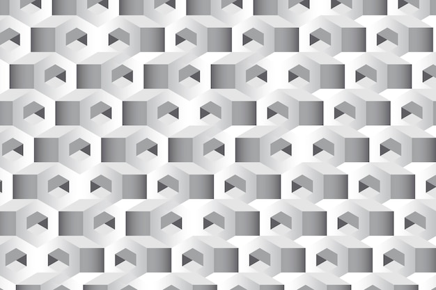 Gray 3D hexagonal pattern background