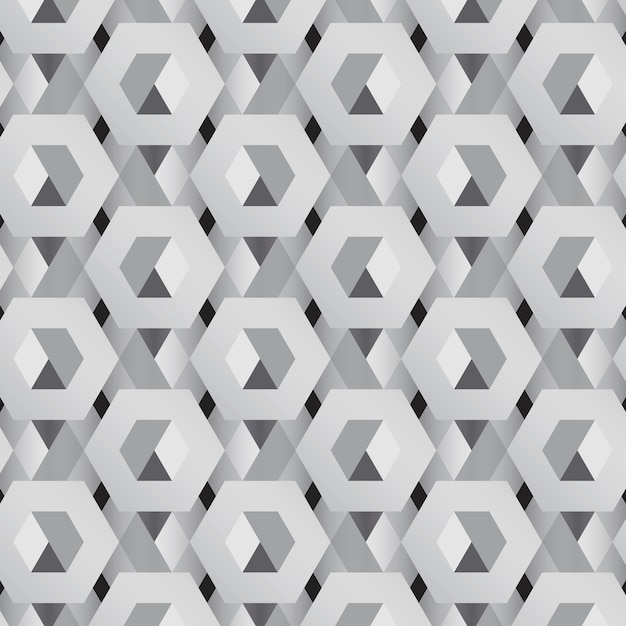 Gray 3D hexagonal pattern background