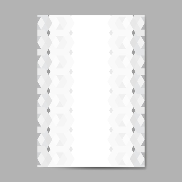 Gray 3D hexagonal pattern background