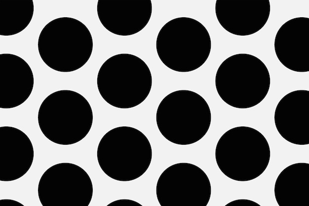 Gray background, polka dot pattern in black simple design vector