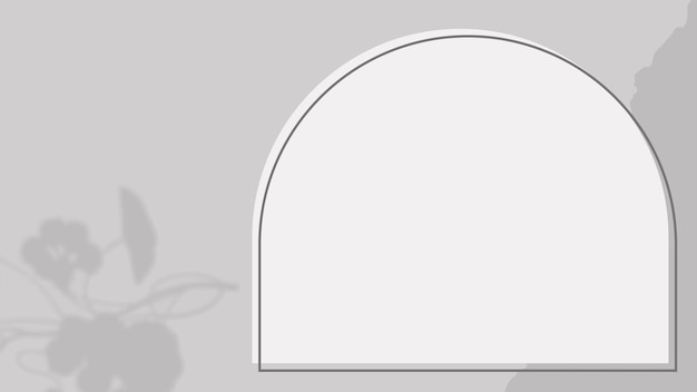 Серый фон вектор с аркой кадра
