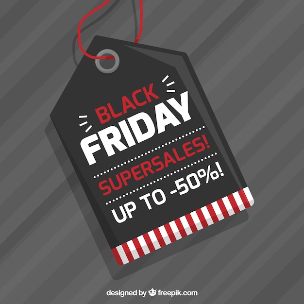 Gray background with black friday label