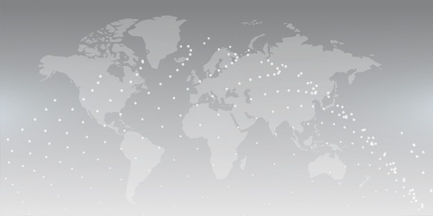 無料ベクター 地球地図と灰色の背景