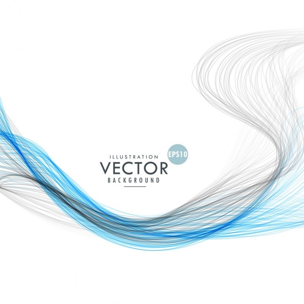 Free vector gray and blue background with wavy shapes