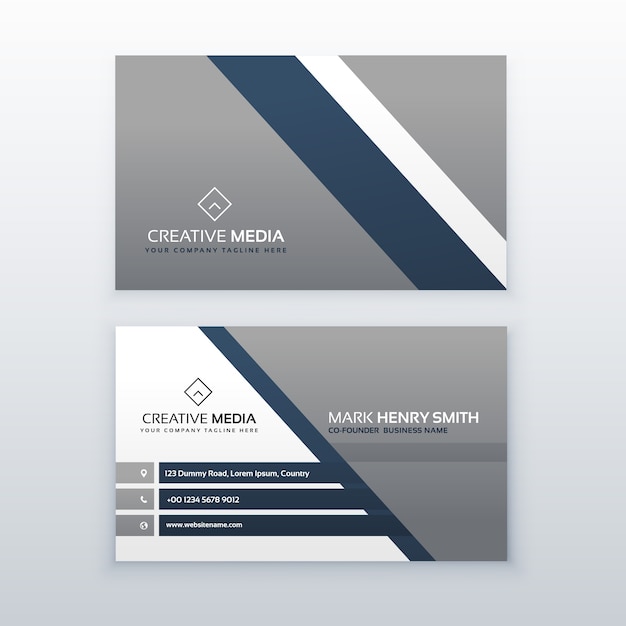 Free vector gray business card