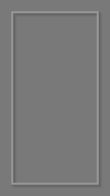 Gray frame mobile screen template vector