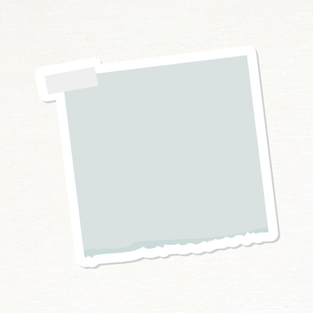 Free vector gray notepaper journal sticker vector