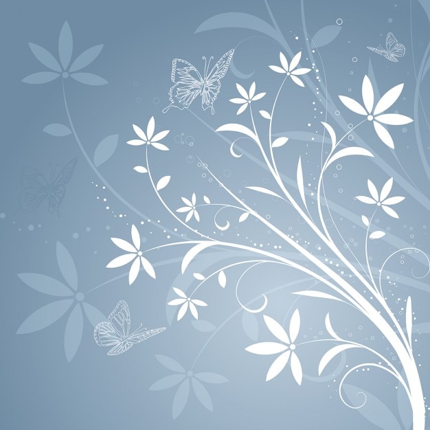 Get Inspired with the Gray and White Floral Background