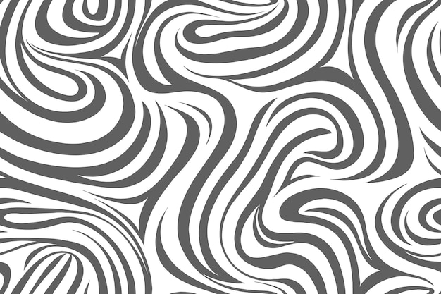 Free vector gray and white irregular organic lines seamless pattern