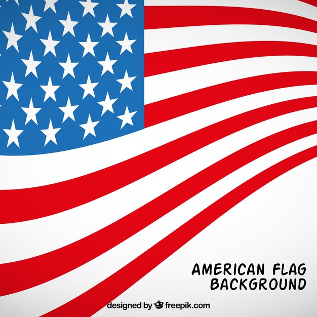 미국 국기의 멋진 배경