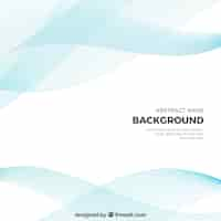 Free vector great background with abstract wavy forms