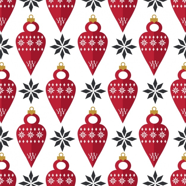 Great background with christmas decoration in flat design