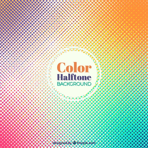 Free vector great background with colorful dots