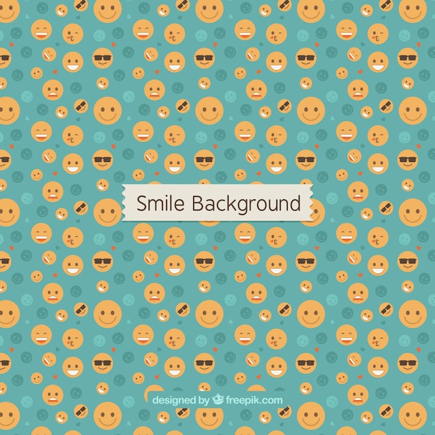 Great background with variety of emoticons