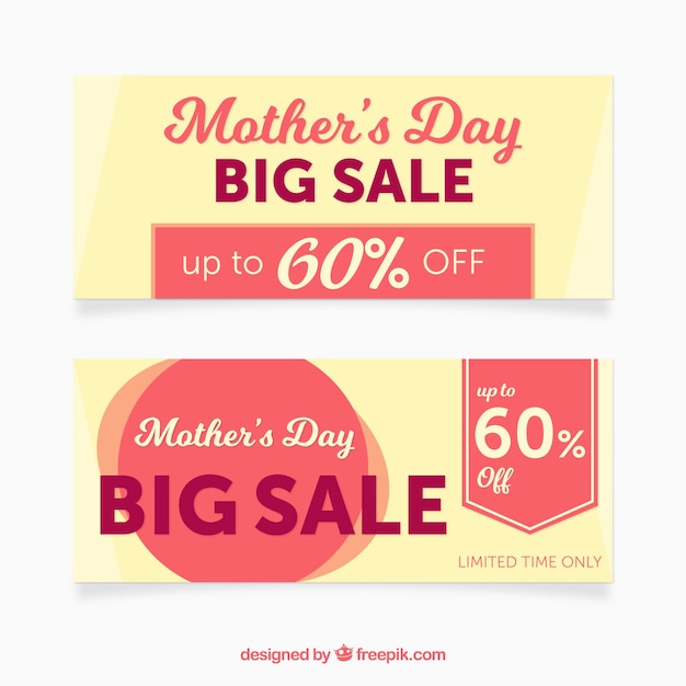 Great banners with offers for mother's day