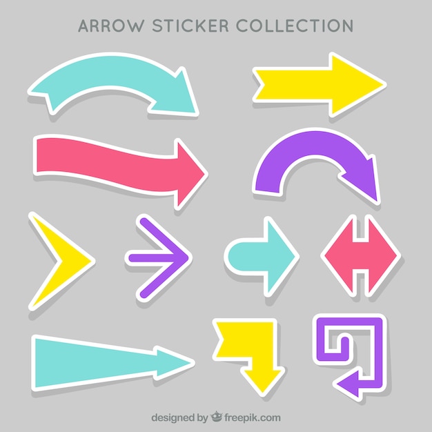 Great collection of arrow stickers