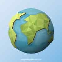 Free vector great geometric earth globe