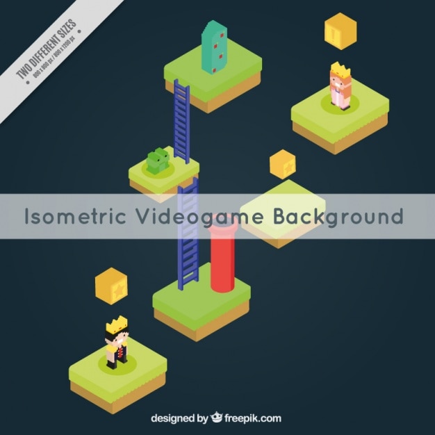 Great isometric video game background