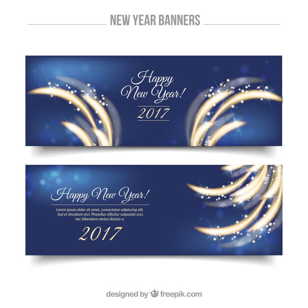 Great shiny banners for new year