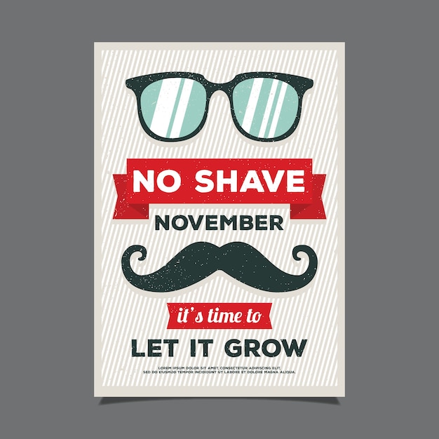 Great vintage flyer for movember