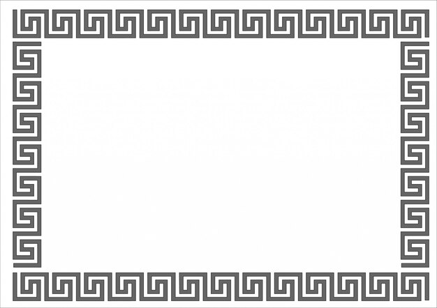 Ancient Greek Round And Rectangular Border Frames - Free Template PPT