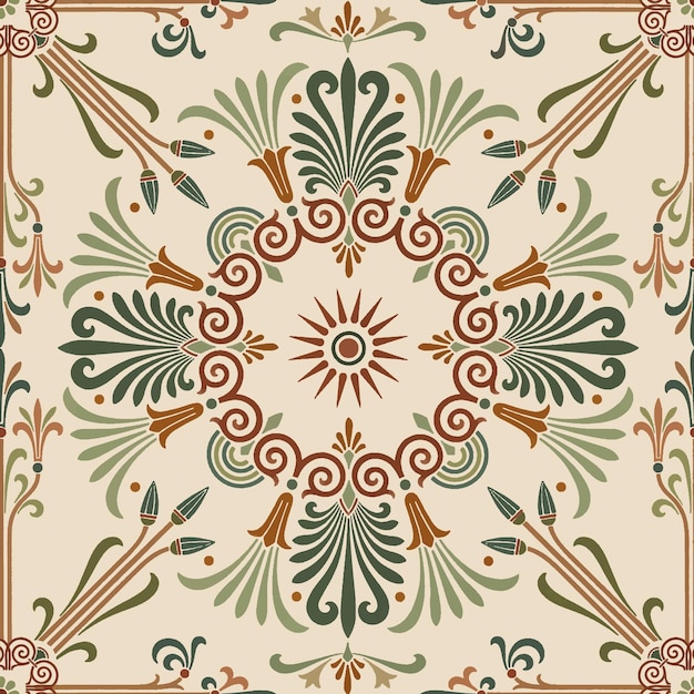 Greek key seamless  pattern background