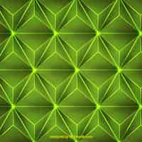 Free vector green abstract background with triangles