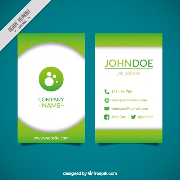 Free vector green abstract flyer