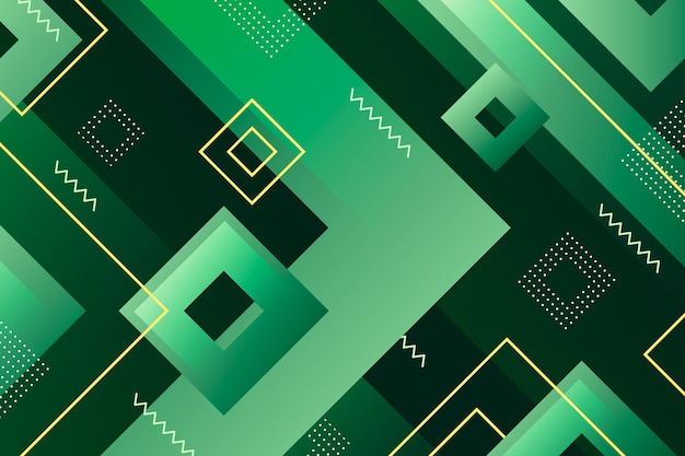 Free vector green abstract geometric background