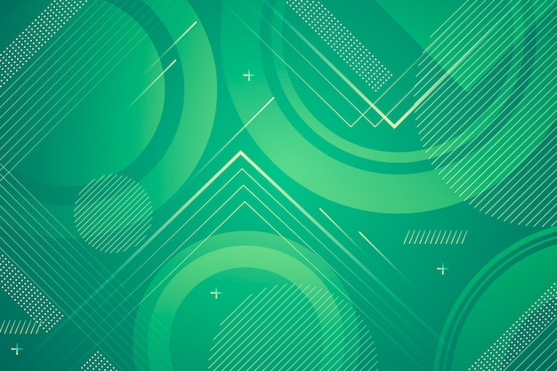 Green abstract geometric background