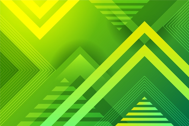 Free vector green abstract geometric background