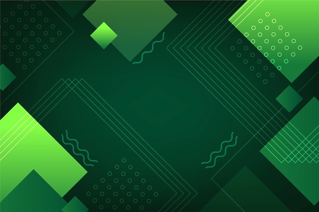 Free vector green abstract geometric background