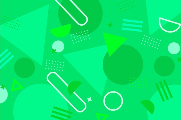 Free vector green abstract geometric background