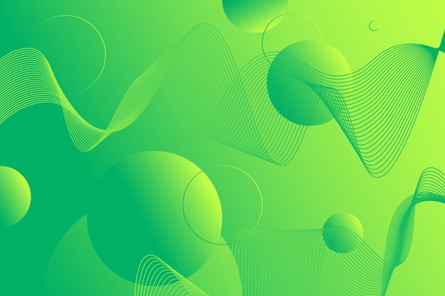 Green abstract geometric background