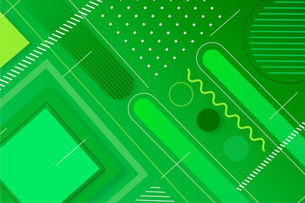 Free vector green abstract geometric screensaver