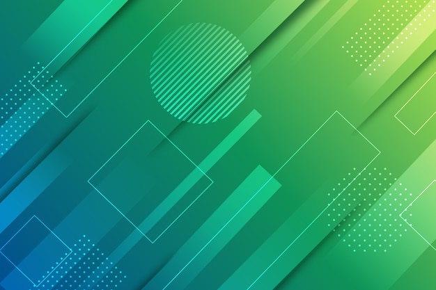 Free vector green abstract geometric screensaver