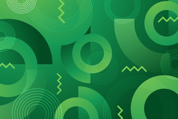 Free vector green abstract geometric wallpaper