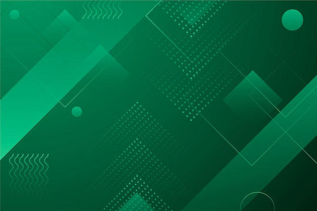 Free vector green abstract geometric wallpaper